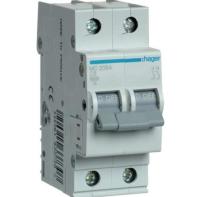 Авт.вык. Hager MC206A 2P 6kA 6A