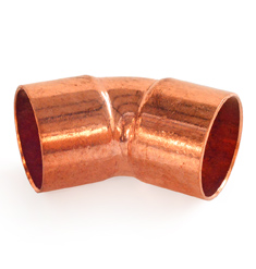 Полуотвод медный 45 D28